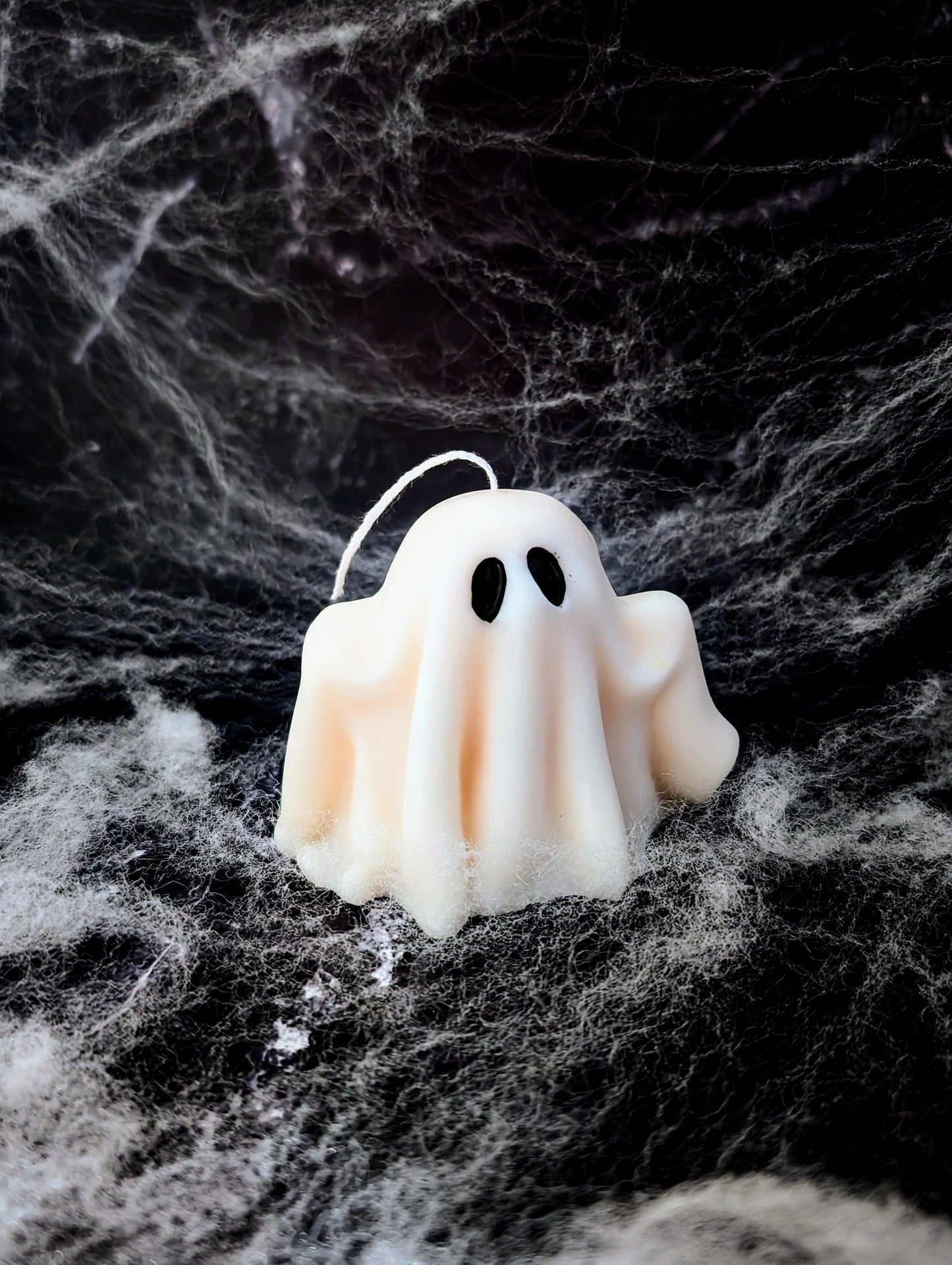 Boo Ghost Candle – 4 oz Unscented Halloween Pillar | Spooky Home & Mantle Décor