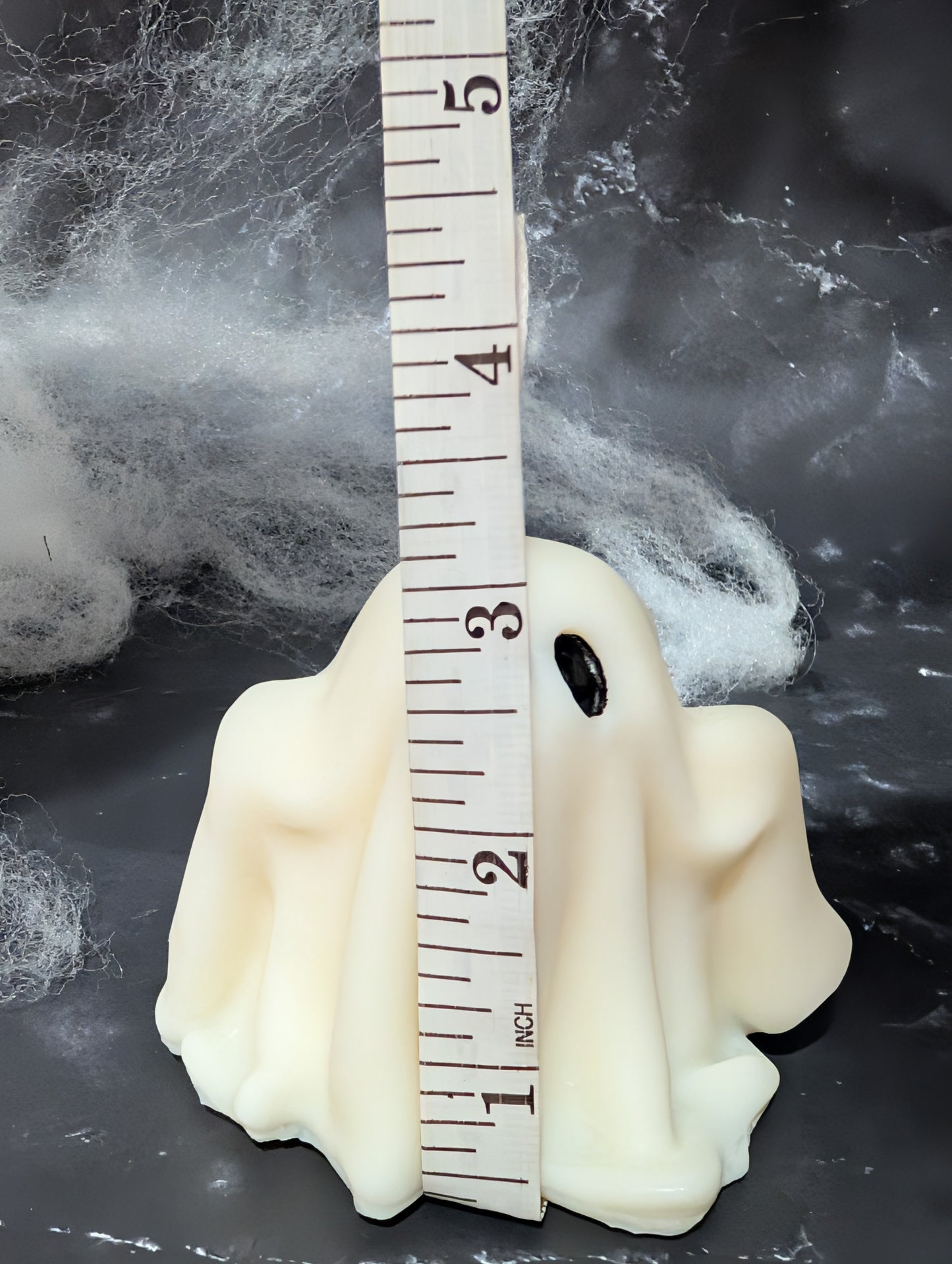 Boo Ghost Candle – 4 oz Unscented Halloween Pillar | Spooky Home & Mantle Décor